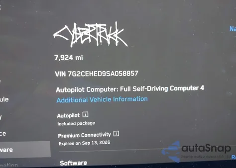 2025 Tesla Cybertruck All-Wheel Drive from USA, damaged, VIN 7G2CEHED9SA058857